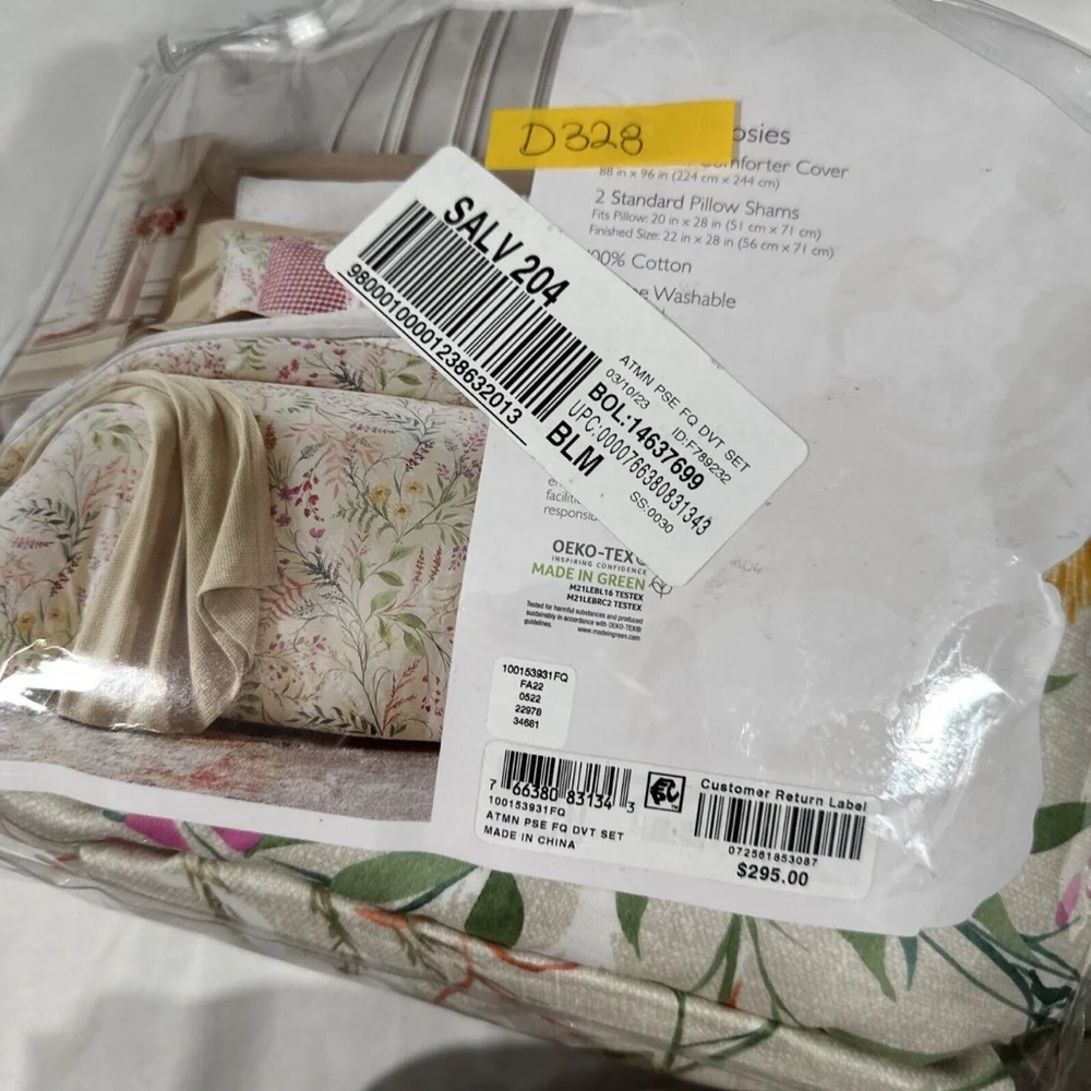 NIB $455 Sky [‎ 5 Piece Set ] Sky Autumn Posies Duvet Cover Set + Shams